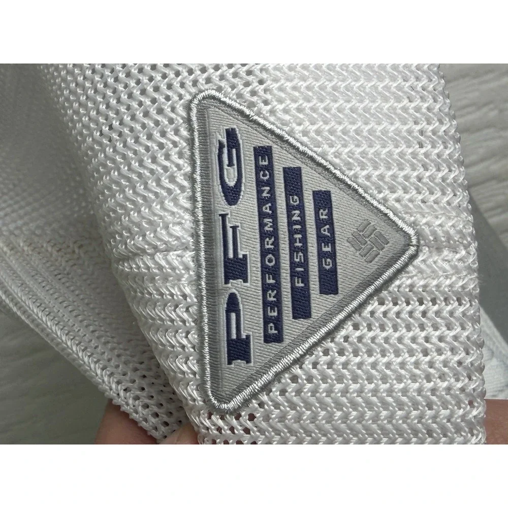 Men's Columbia PFG Hat L/XL Grey And white